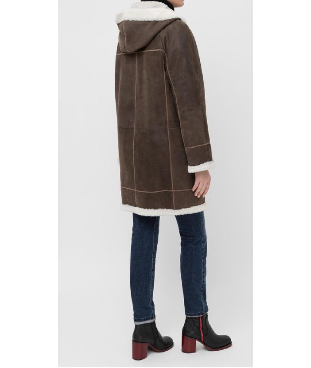 BRUNELLO CUCINELLI Коричневая замшевая дубленка, фото 8