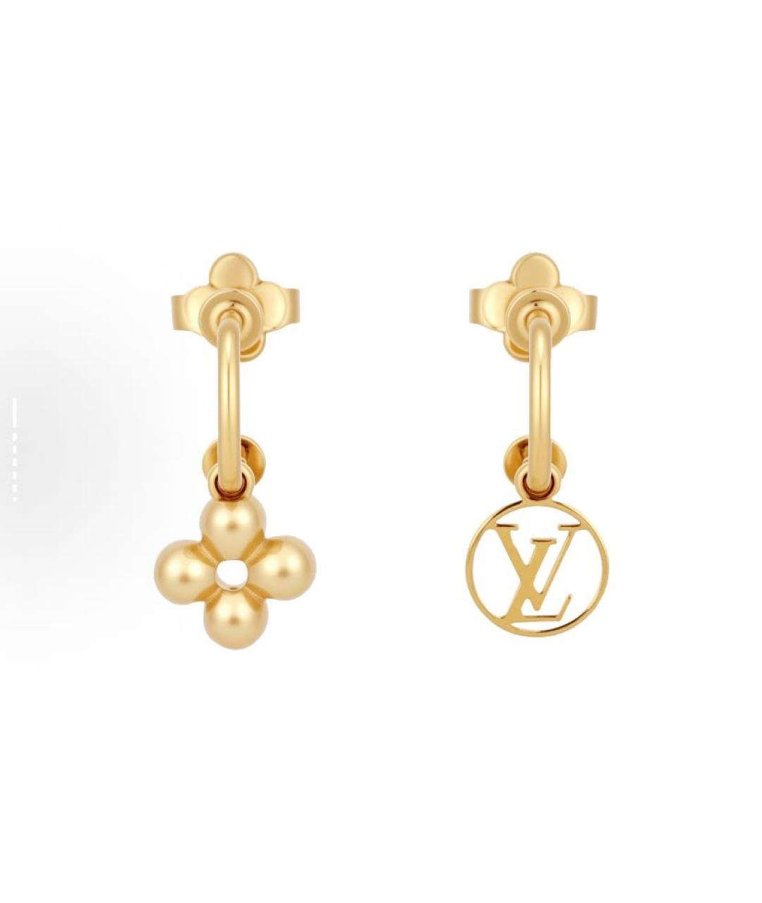 LOUIS VUITTON Золотые серьги, фото 1