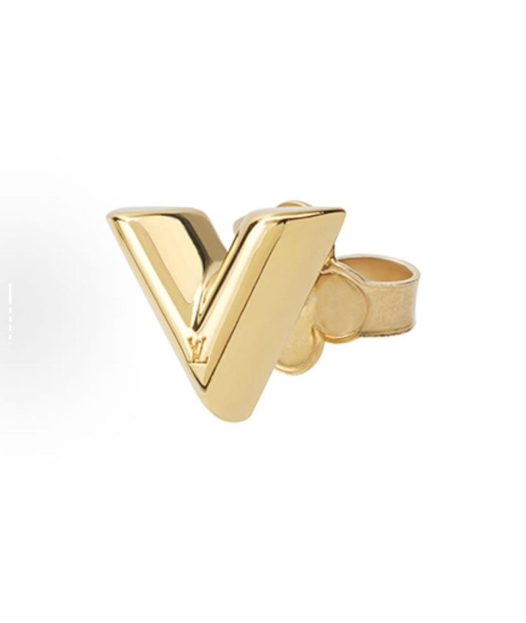 LOUIS VUITTON Золотые серьги, фото 2