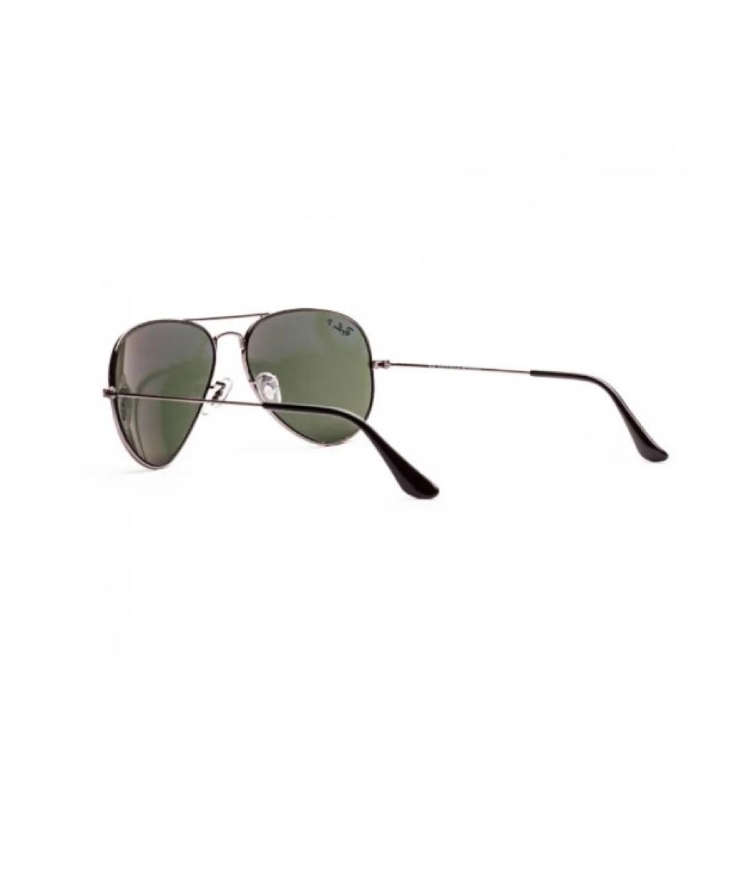 RAY BAN Серые металлические солнцезащитные очки, фото 5