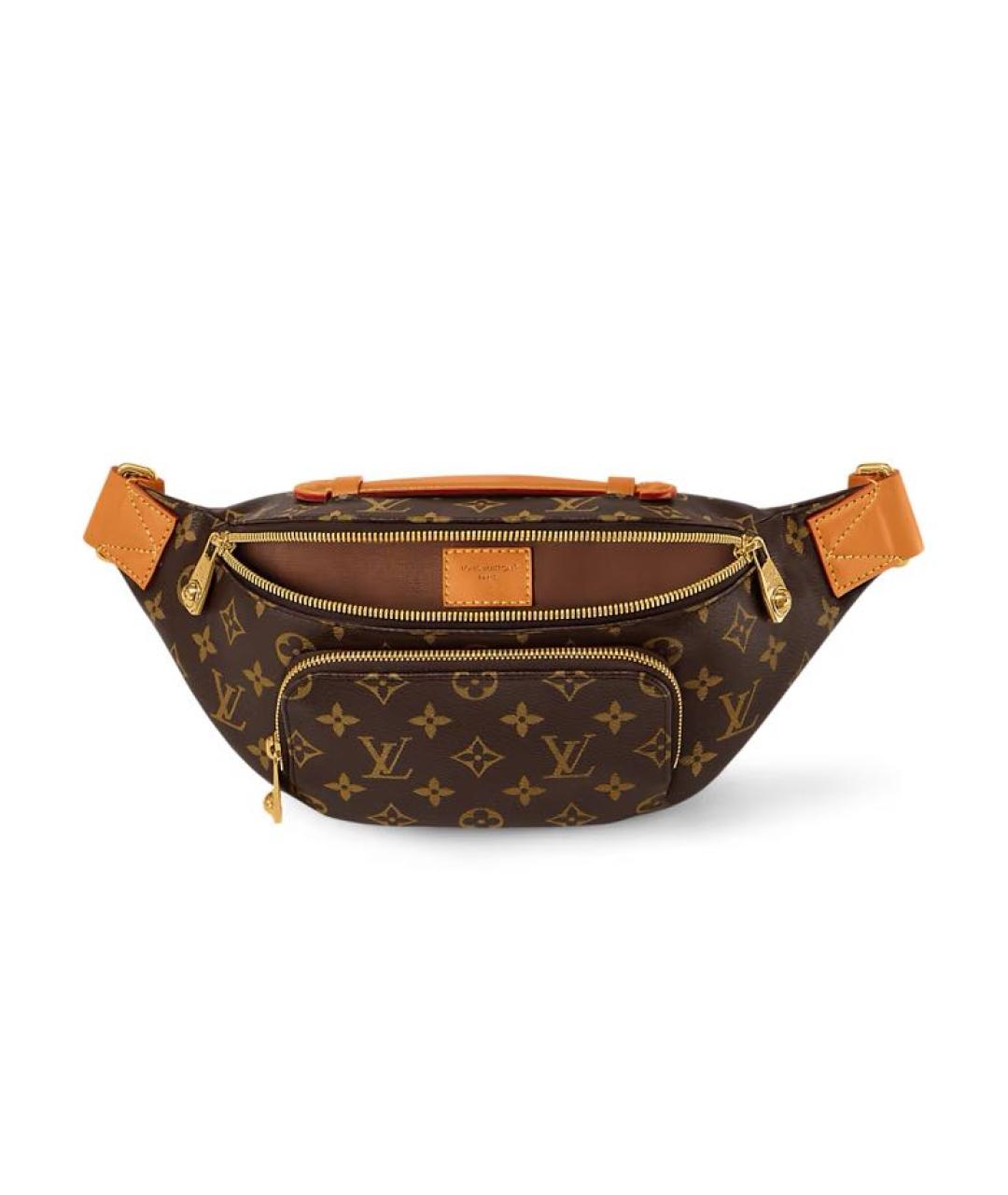 LOUIS VUITTON Коричневая кожаная барсетка, фото 3