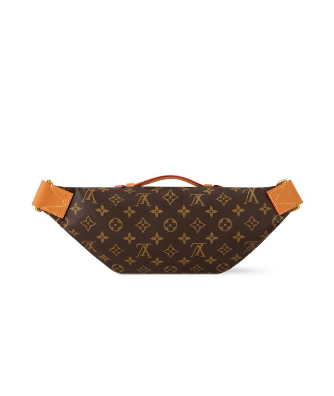 LOUIS VUITTON Коричневая кожаная барсетка, фото 4