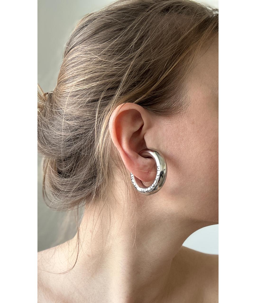 GUCCI Серебряные металлические серьги, фото 5