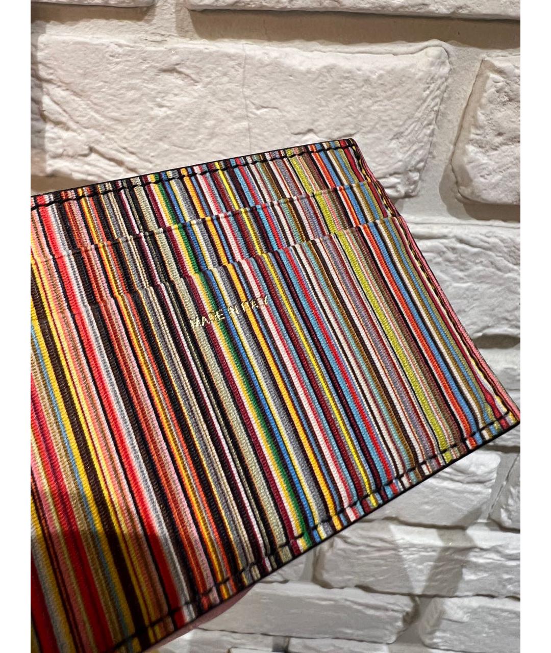 PAUL SMITH Черный кожаный кардхолдер, фото 3