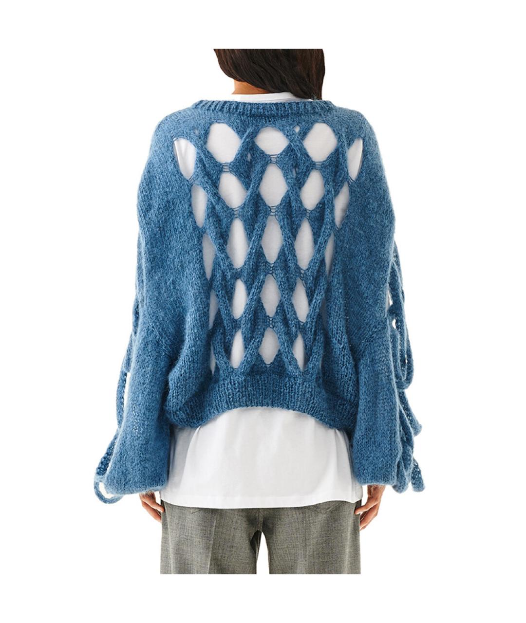 LOEWE Синий джемпер / свитер, фото 5