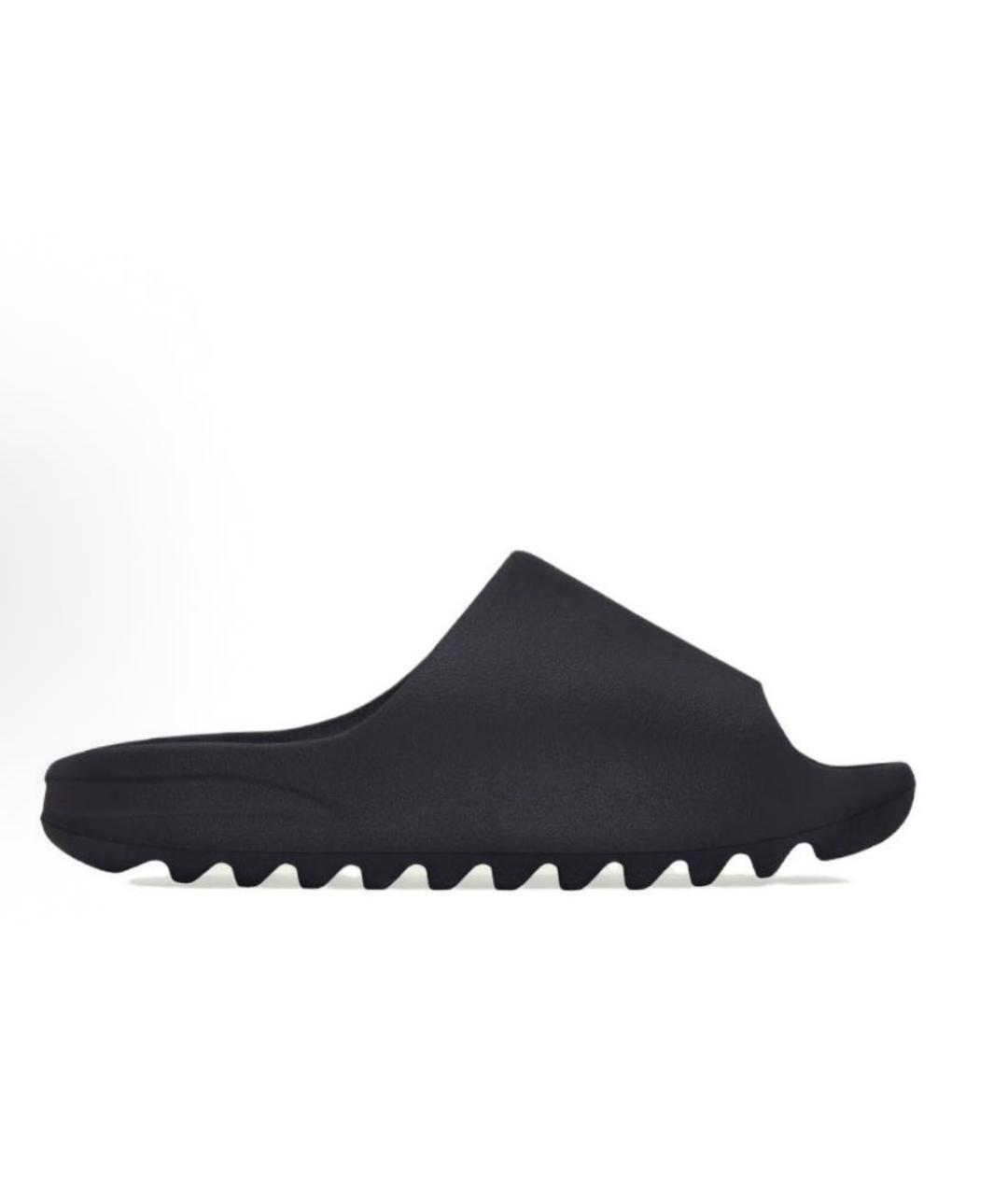 ADIDAS YEEZY Черные резиновые шлепанцы, фото 2