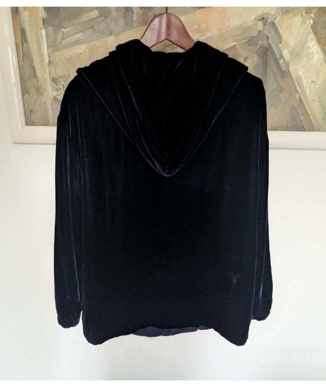 CHRISTIAN DIOR Темно-синий бархатный жакет/пиджак, фото 2