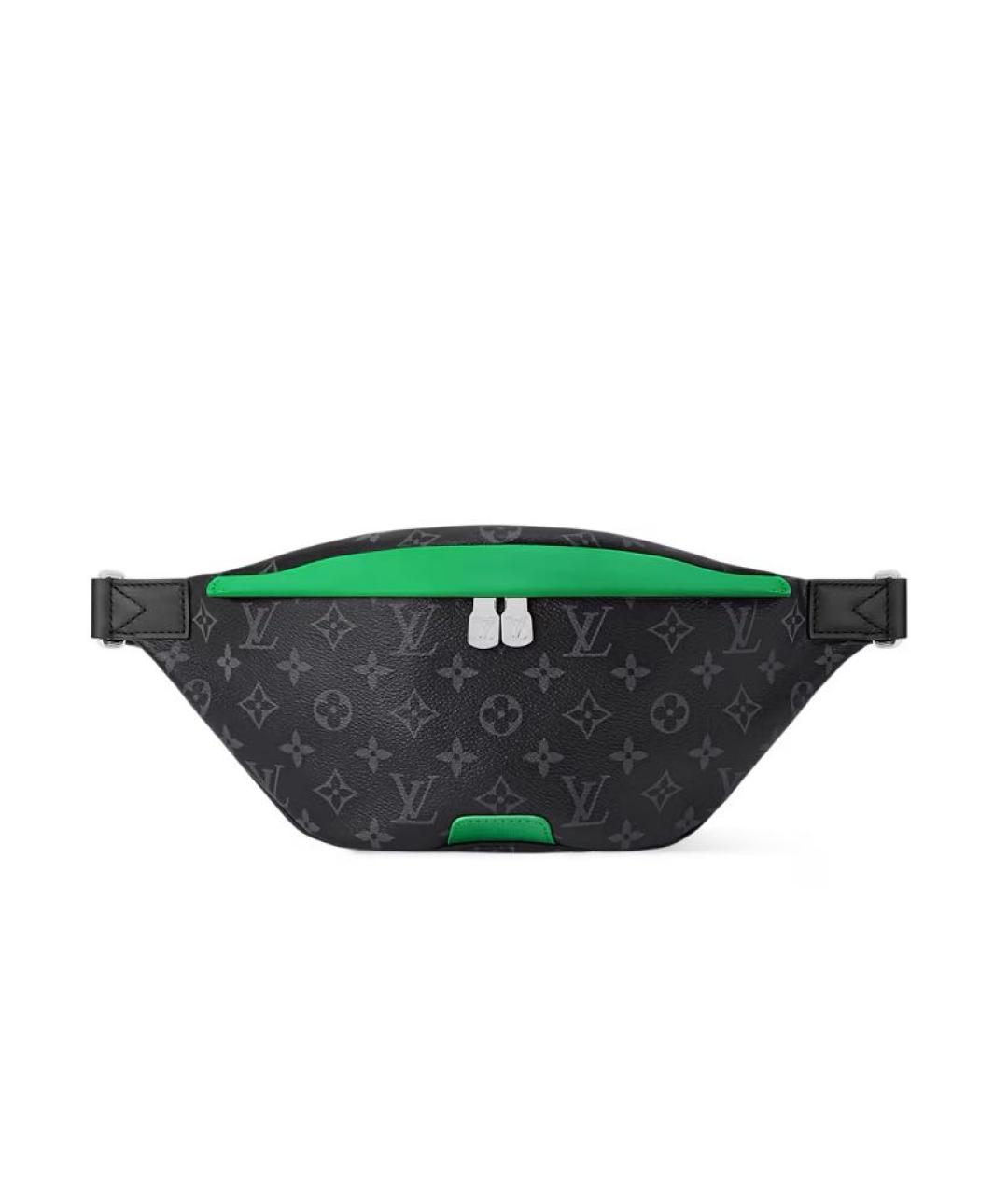 LOUIS VUITTON Черная кожаная барсетка, фото 1