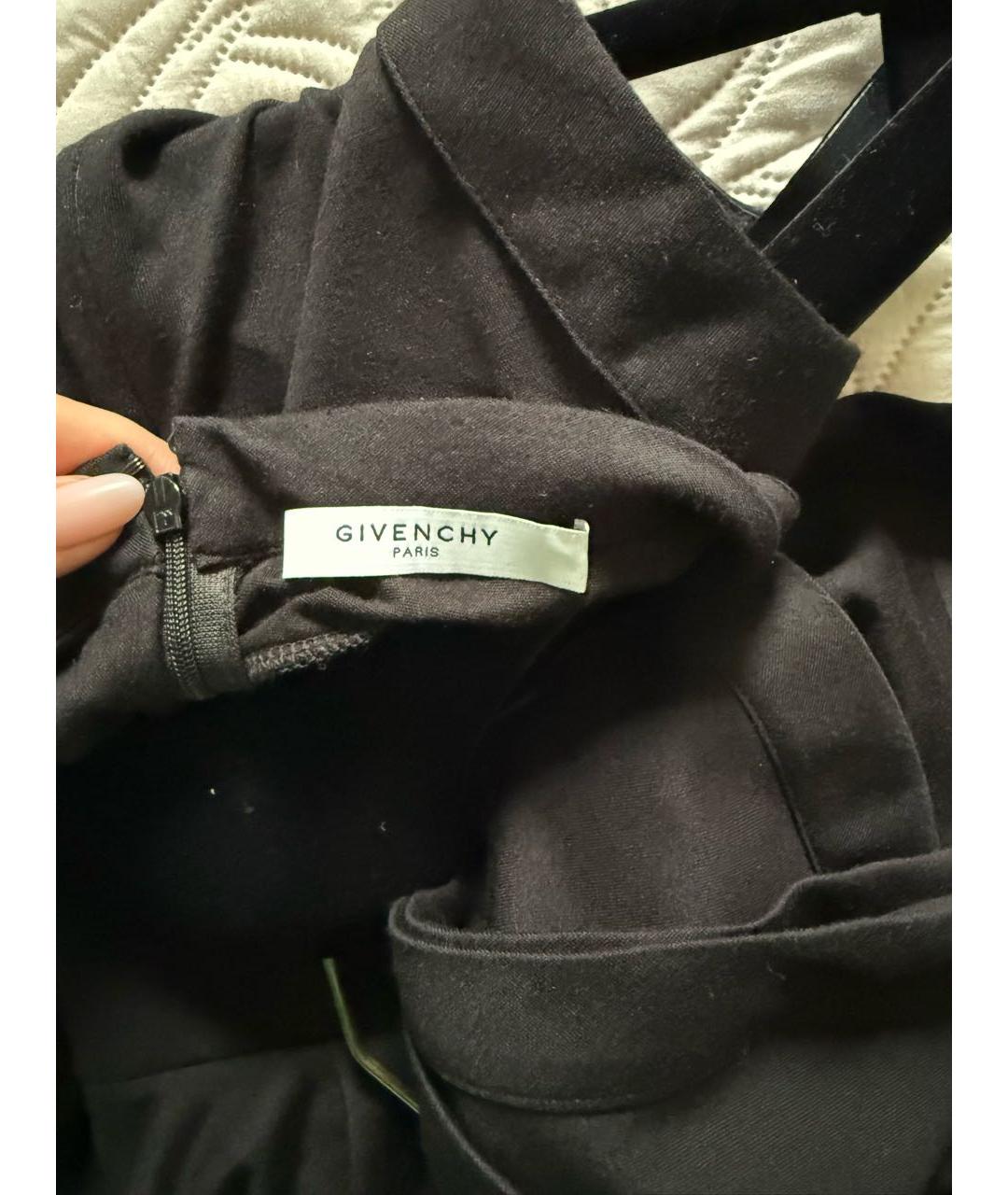GIVENCHY Черное вискозное коктейльное платье, фото 5