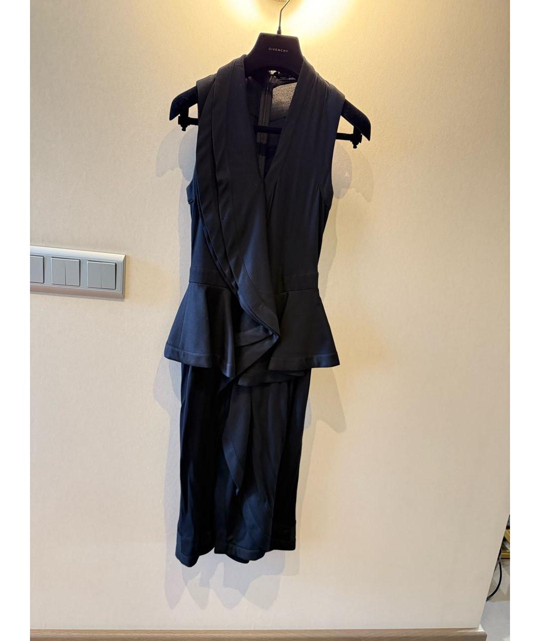 GIVENCHY Черное вискозное коктейльное платье, фото 6