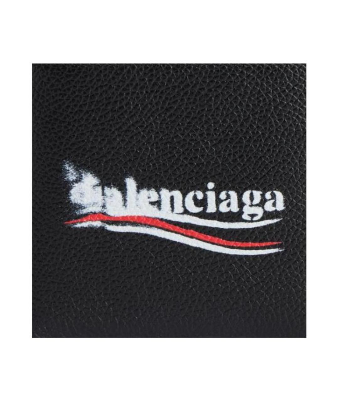 BALENCIAGA Черный кошелек, фото 4