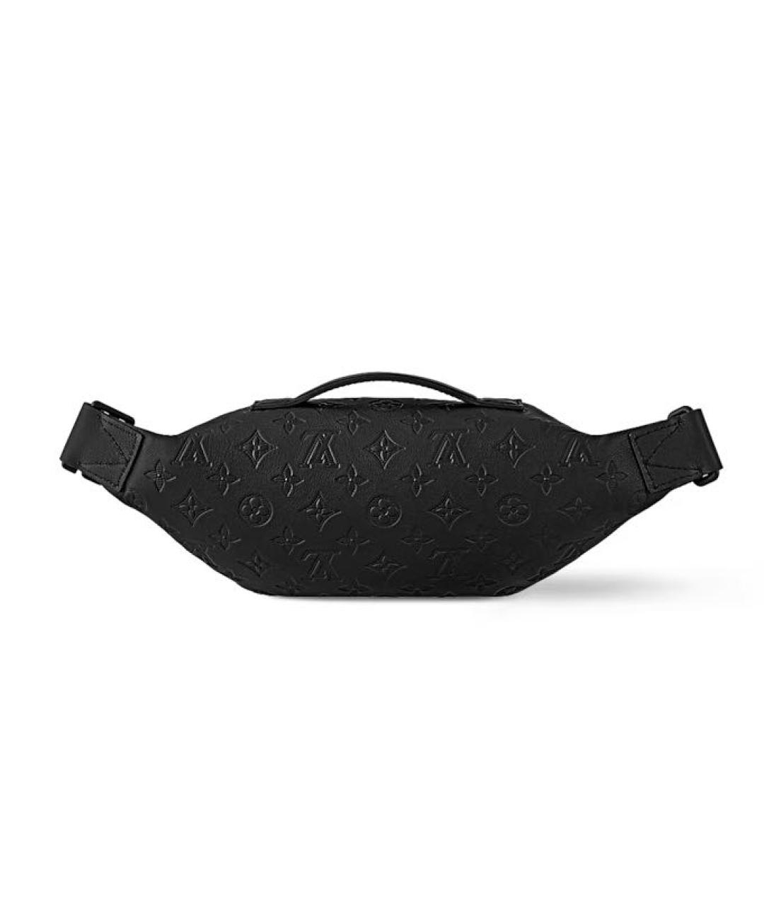 LOUIS VUITTON Черная кожаная барсетка, фото 5
