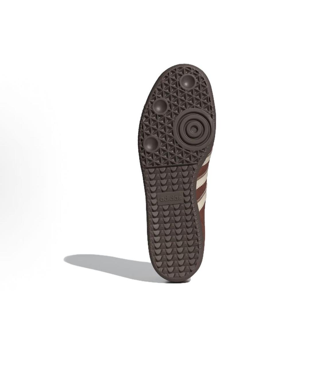 ADIDAS Бордовые замшевые низкие кроссовки / кеды, фото 4