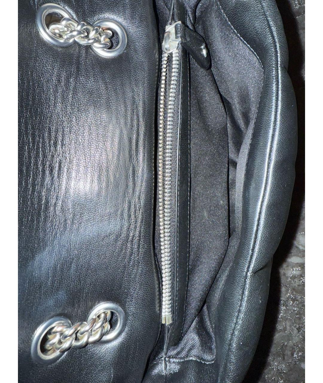 PINKO Черная кожаная сумка через плечо, фото 3