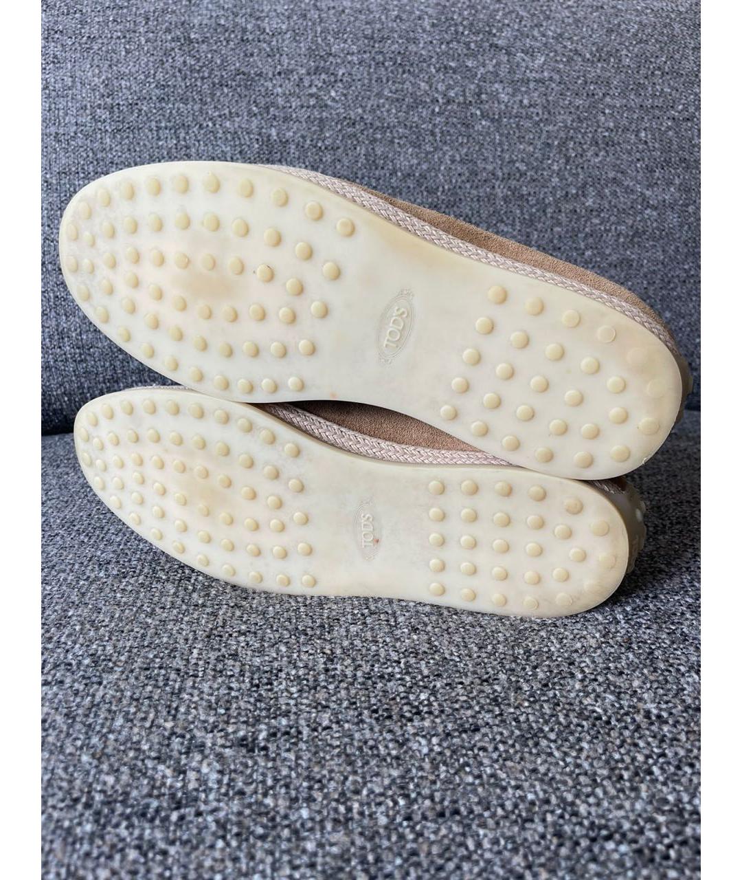 TOD'S Коричневые замшевые лоферы, фото 7