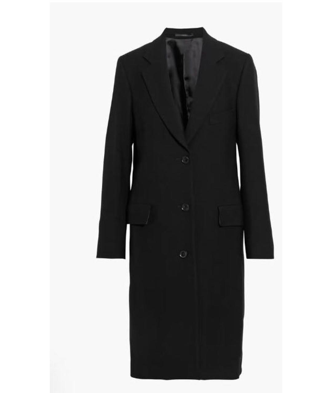 PAUL SMITH Черное шерстяное пальто, фото 3