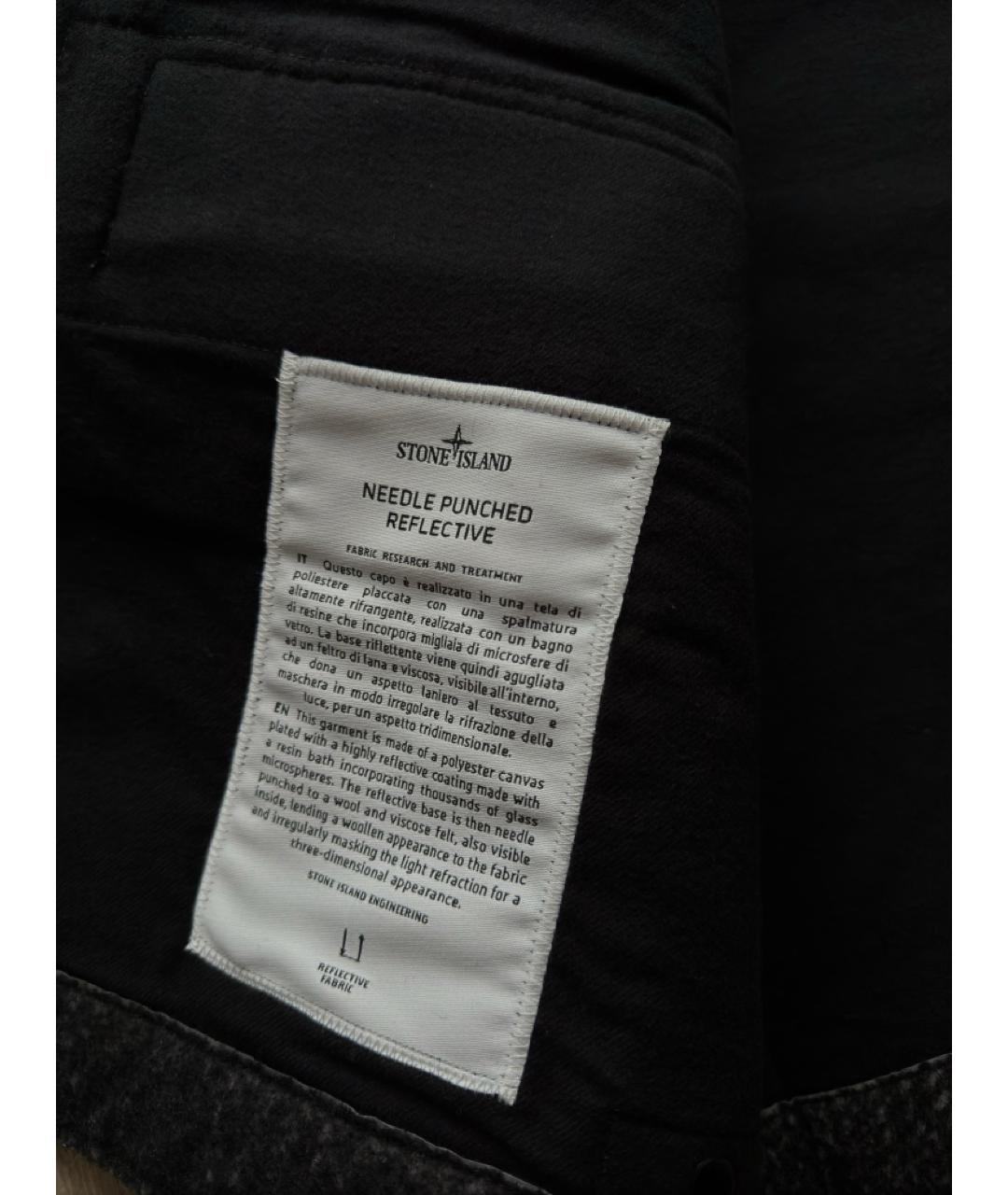 STONE ISLAND Черный вискозный жилет, фото 7