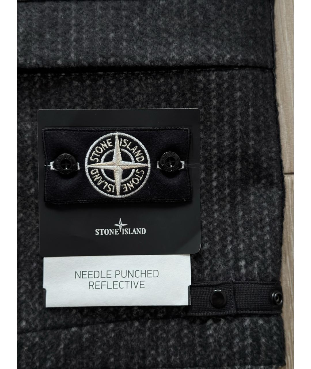 STONE ISLAND Черный вискозный жилет, фото 5