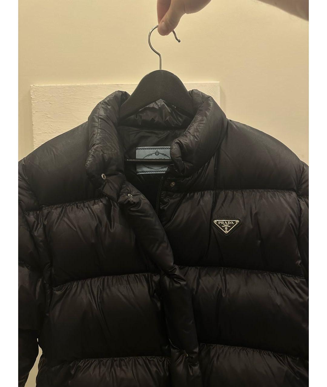 PRADA Черная полиэстеровая куртка, фото 8