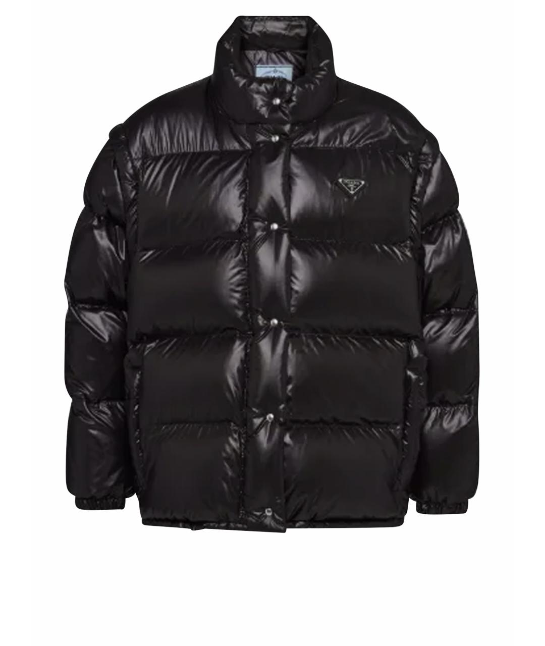 PRADA Черная полиэстеровая куртка, фото 1