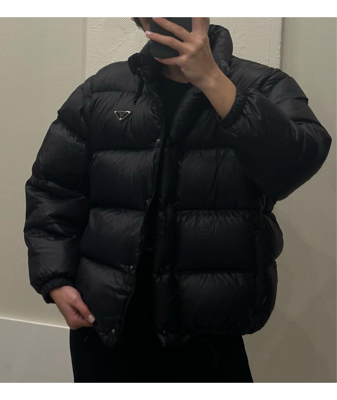 PRADA Черная полиэстеровая куртка, фото 6