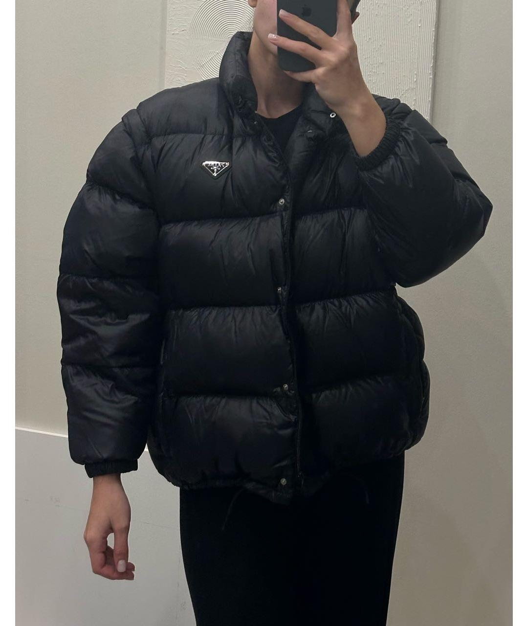 PRADA Черная полиэстеровая куртка, фото 5
