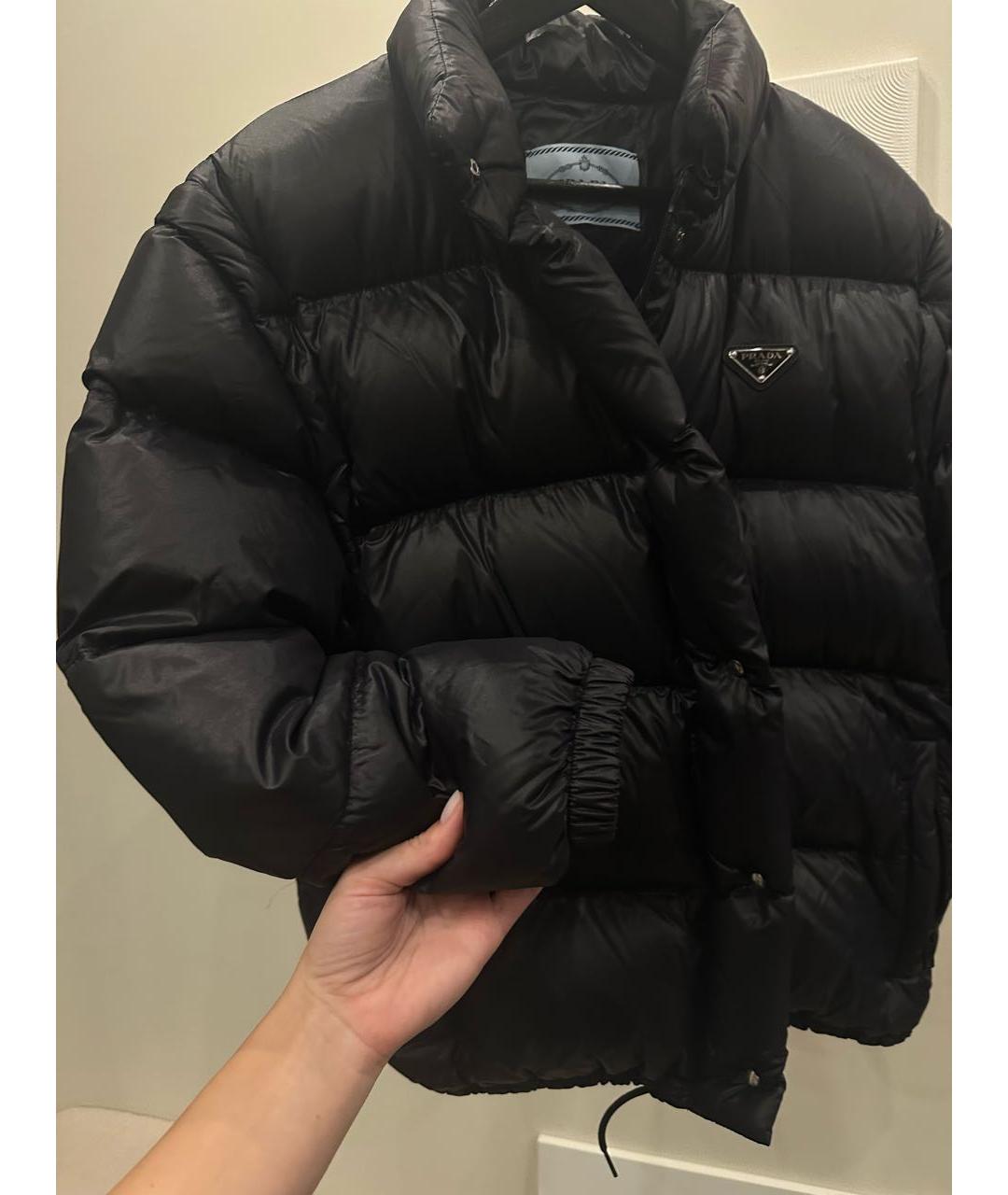 PRADA Черная полиэстеровая куртка, фото 4