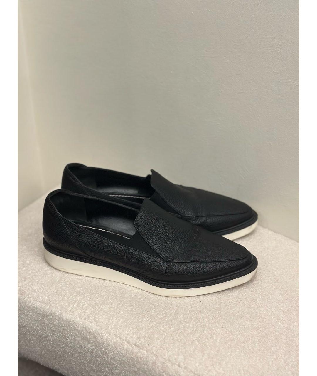 MAX MARA Черные кожаные лоферы, фото 5