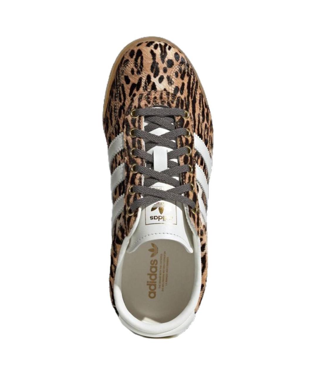 ADIDAS Коричневые кожаные кеды, фото 3