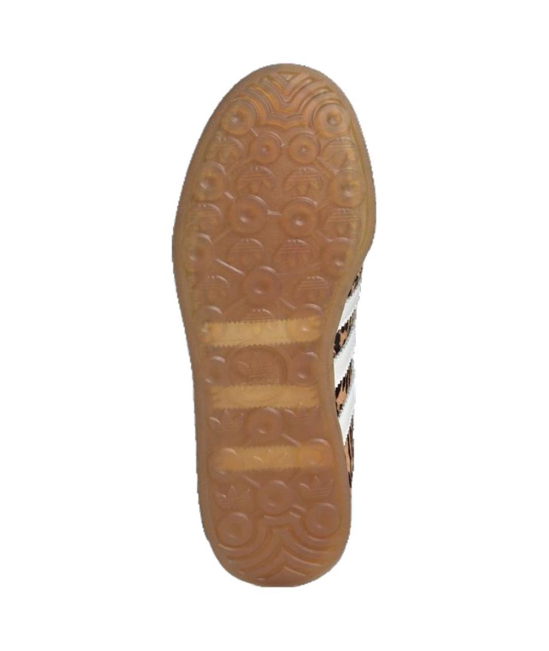 ADIDAS Коричневые кожаные кеды, фото 4