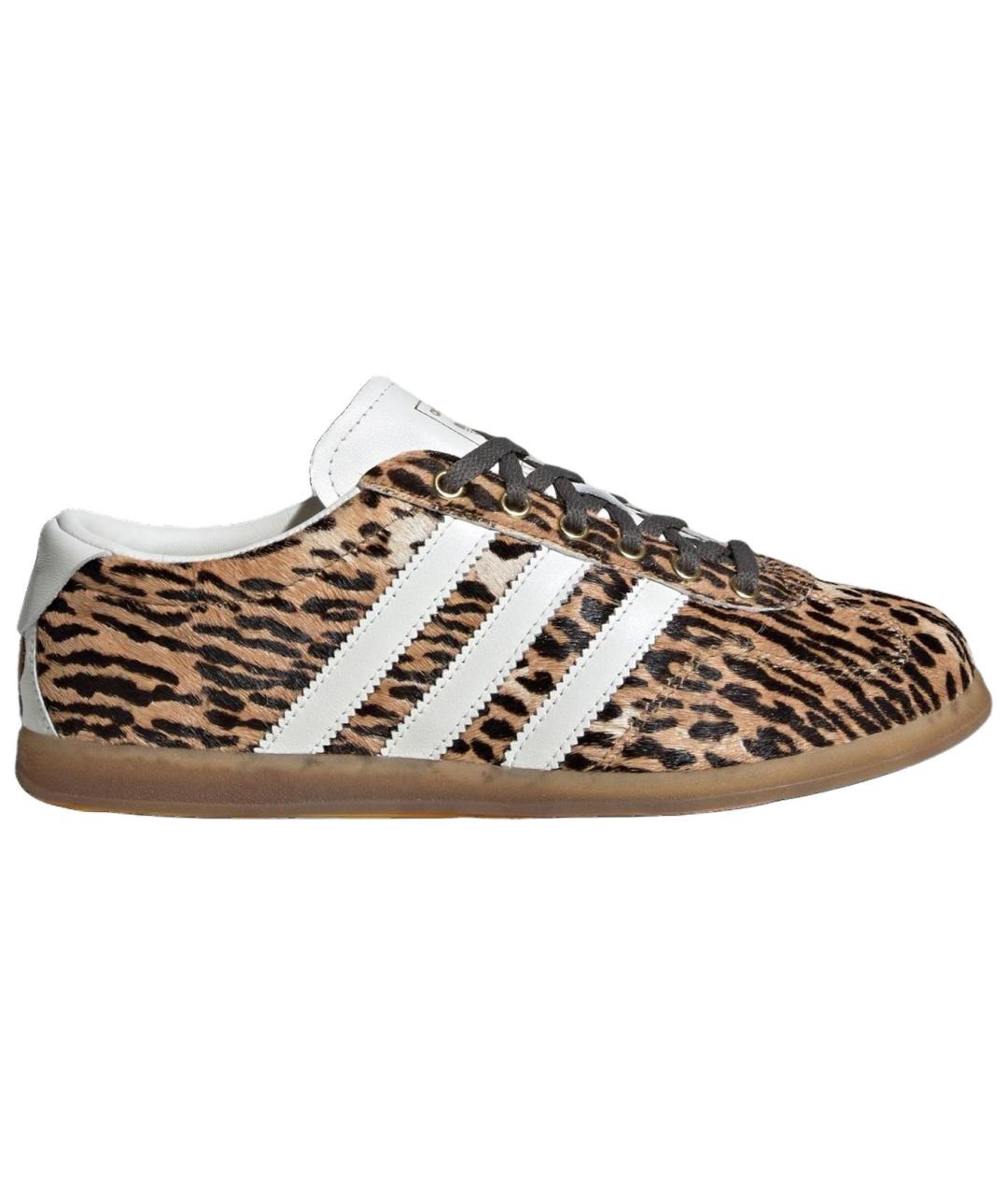 ADIDAS Коричневые кожаные кеды, фото 1