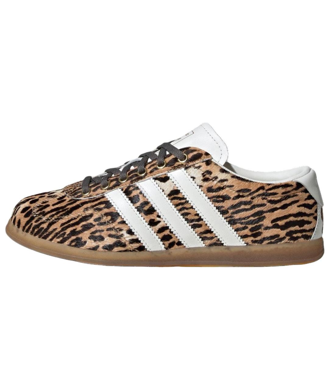 ADIDAS Коричневые кожаные кеды, фото 2