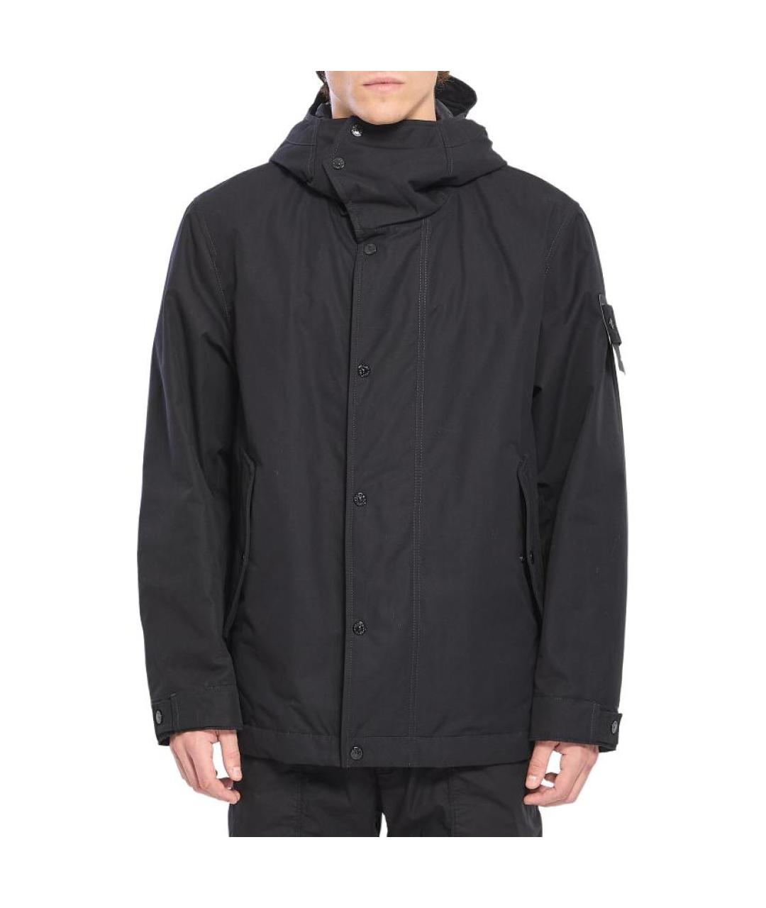 STONE ISLAND Черный пуховик, фото 3