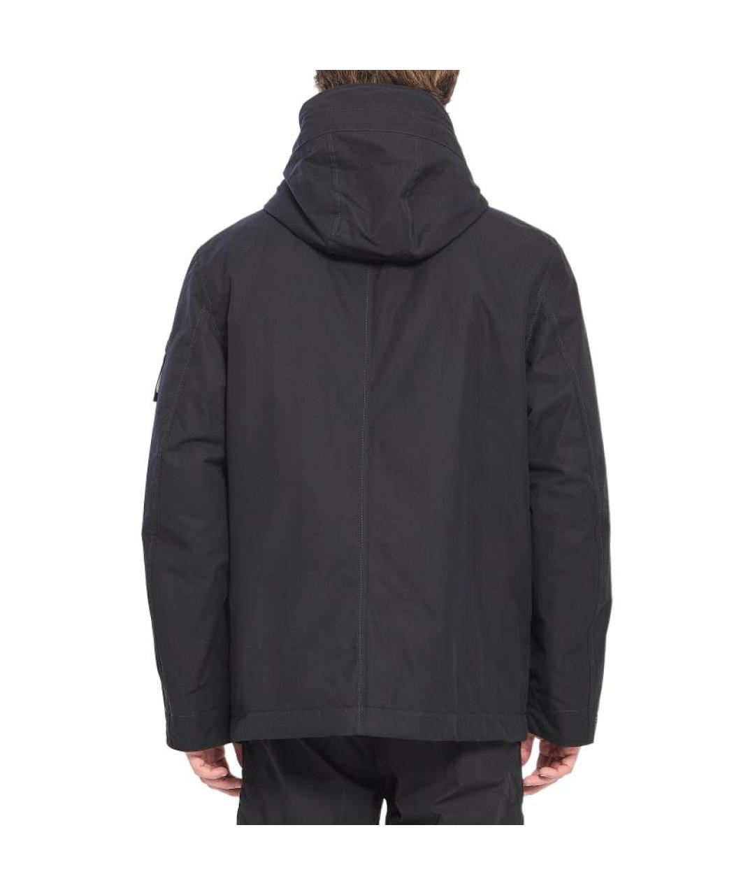 STONE ISLAND Черный пуховик, фото 2