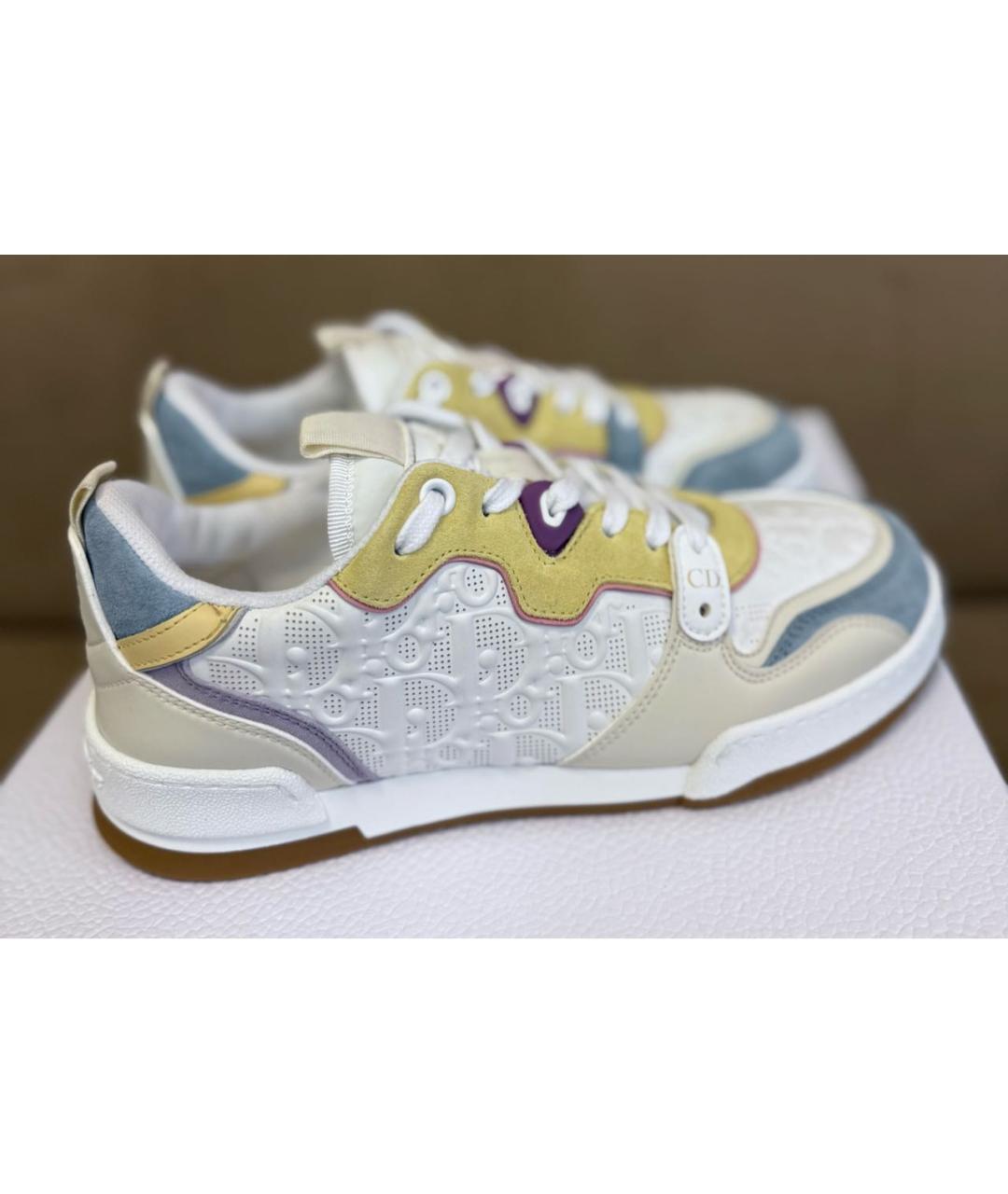 CHRISTIAN DIOR Мульти кожаные кеды, фото 9