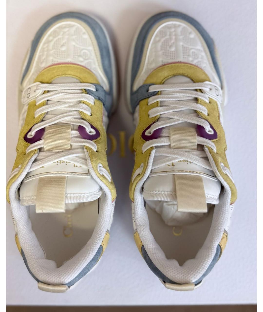 CHRISTIAN DIOR Мульти кожаные кеды, фото 3