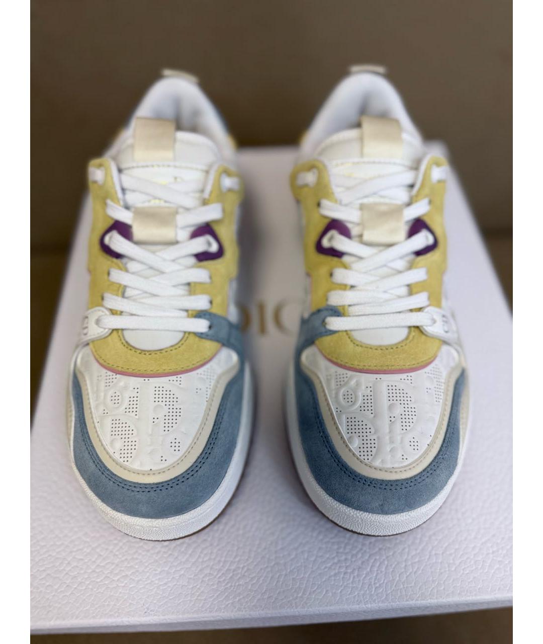 CHRISTIAN DIOR Мульти кожаные кеды, фото 2