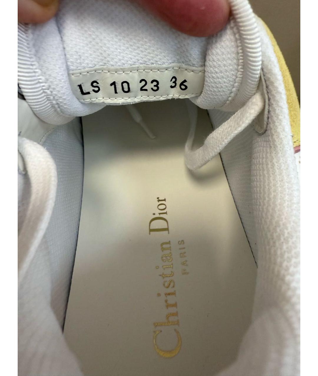 CHRISTIAN DIOR Мульти кожаные кеды, фото 7
