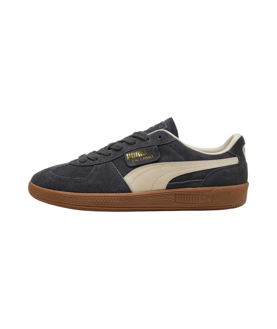 PUMA Серые кожаные кроссовки, фото 5