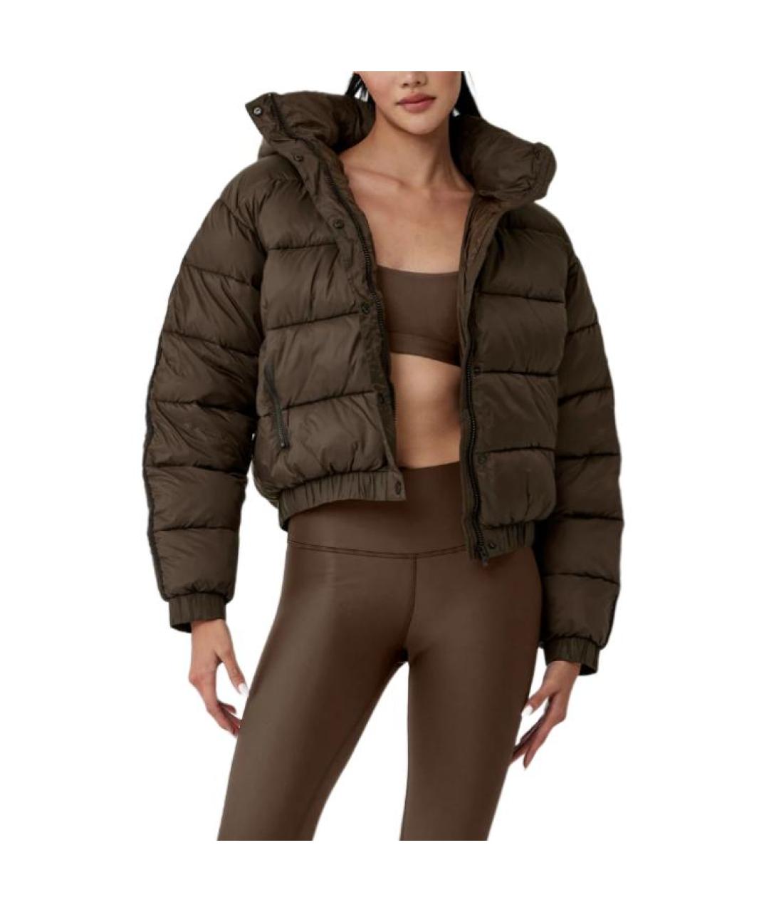 ALO YOGA Коричневый пуховик, фото 4