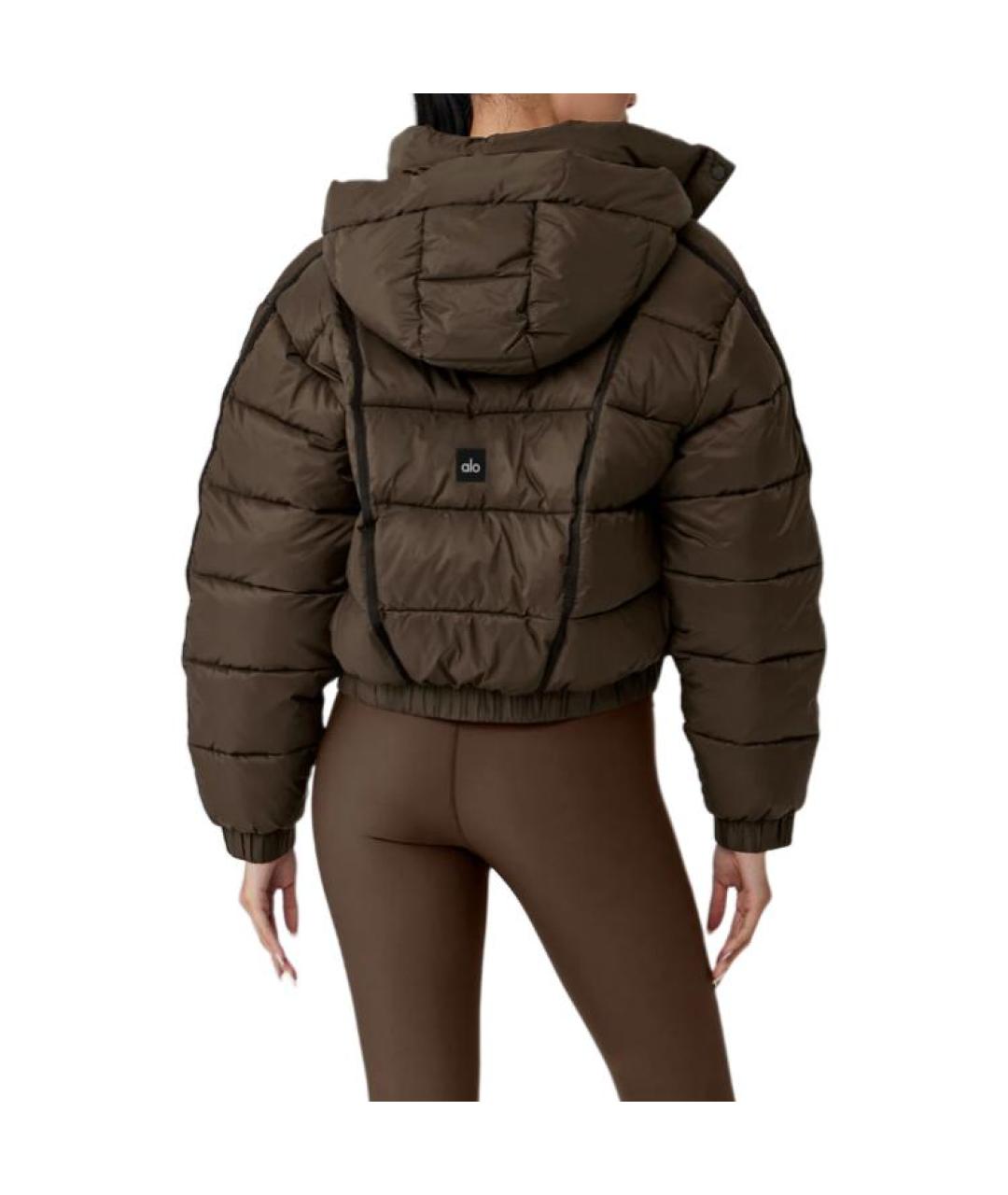 ALO YOGA Коричневый пуховик, фото 2