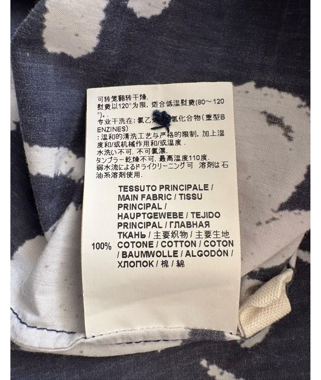 MARNI Темно-синее хлопковое повседневное платье, фото 5