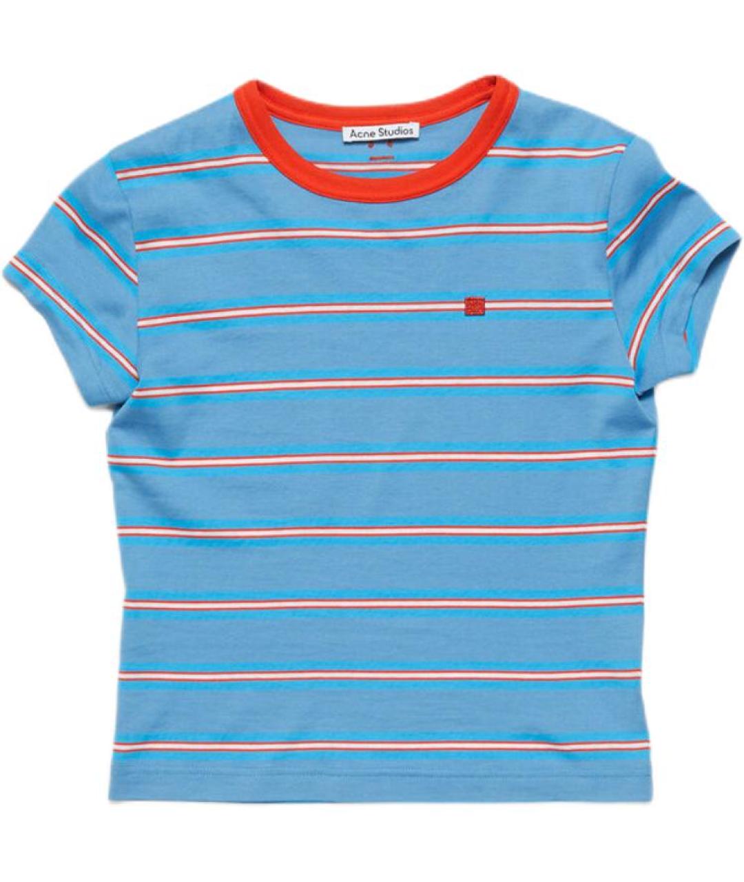 ACNE STUDIOS Синяя футболка, фото 1