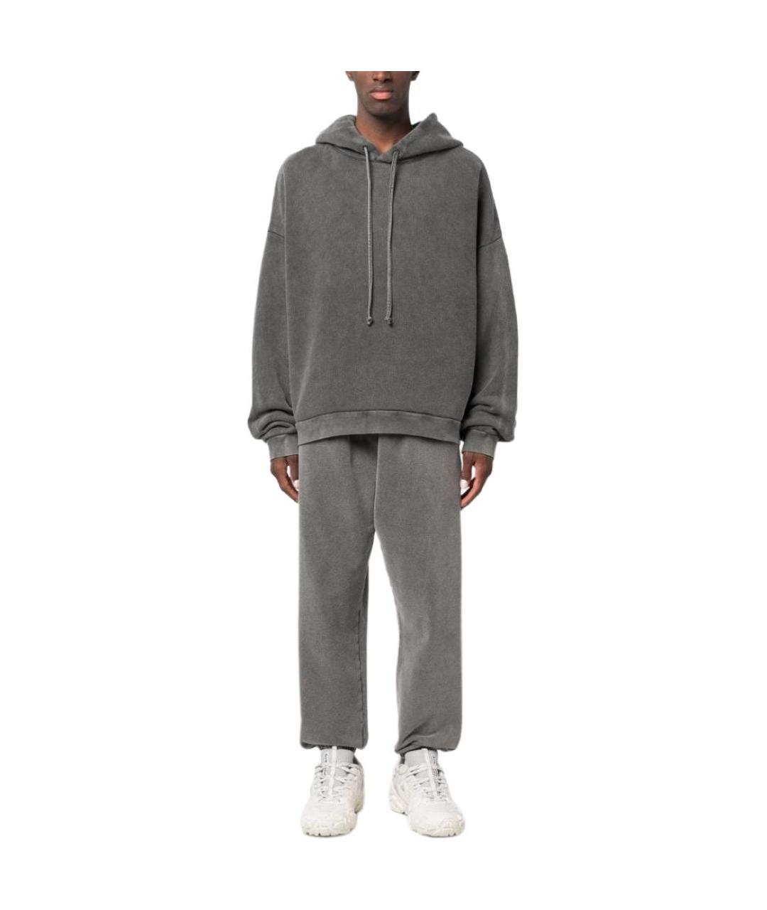 ACNE STUDIOS Серые хлопковые прямые джинсы, фото 5