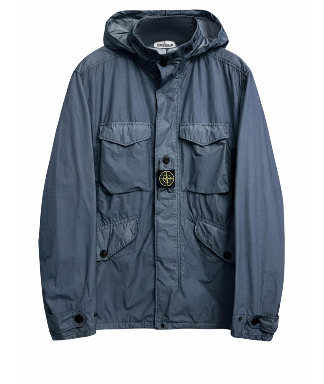 STONE ISLAND Синяя полиамидовая куртка, фото 1