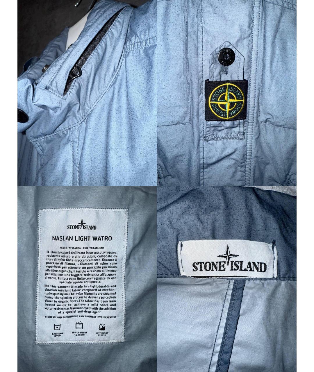 STONE ISLAND Синяя полиамидовая куртка, фото 7