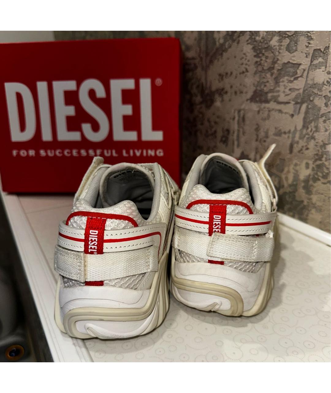 DIESEL Белые кроссовки, фото 4