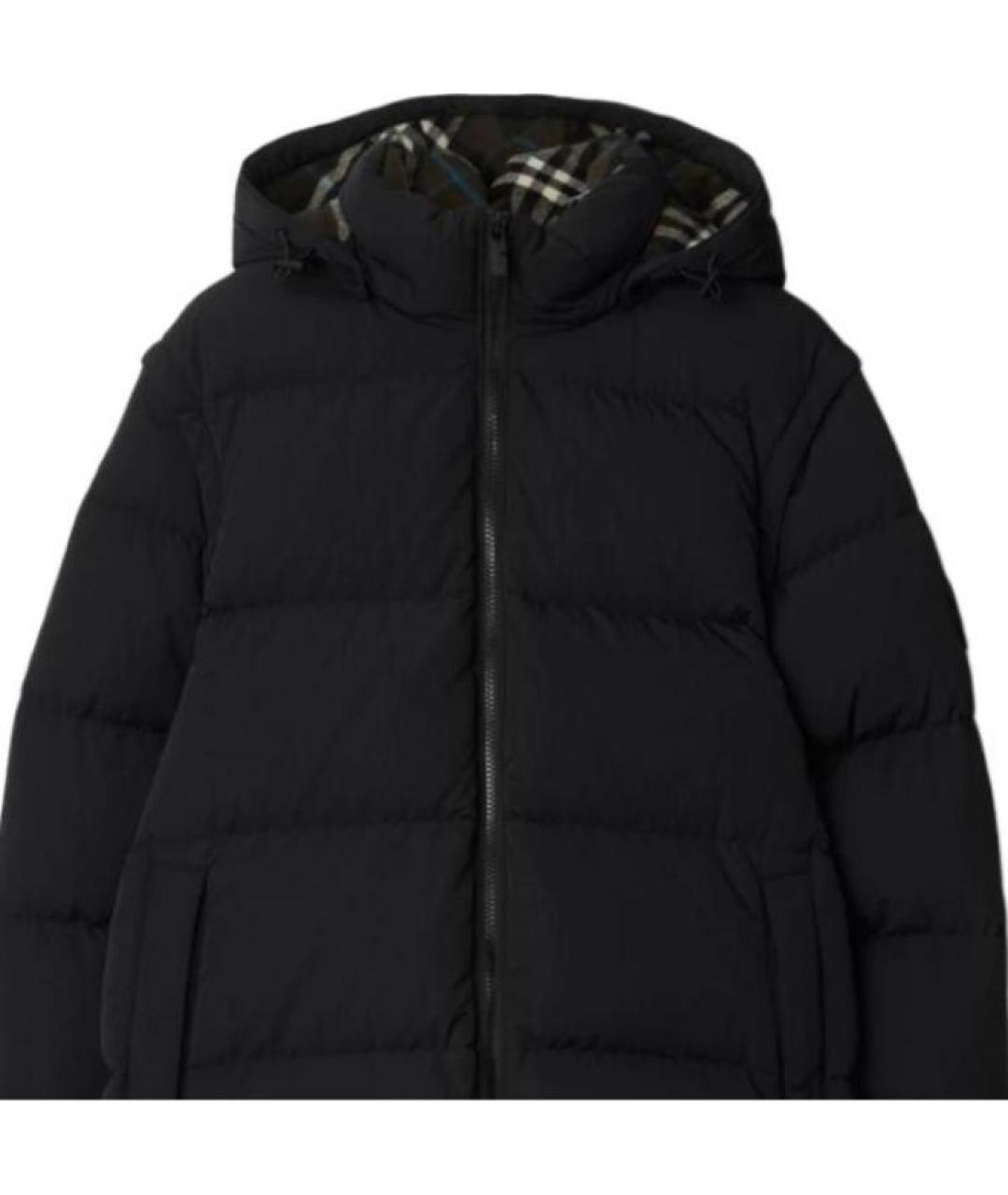 BURBERRY Черный пуховик, фото 6