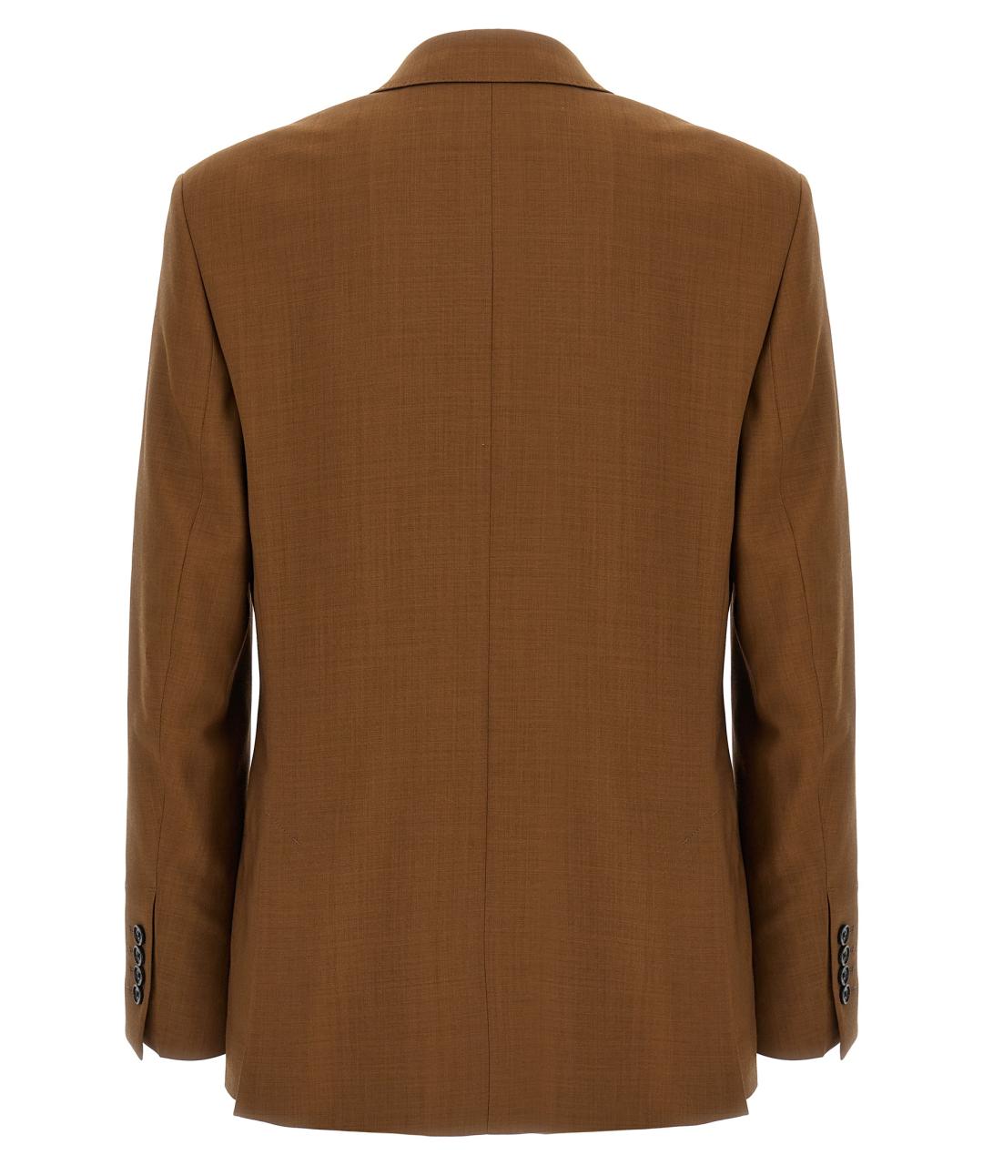 Ami Paris Коричневый шерстяной пиджак, фото 2