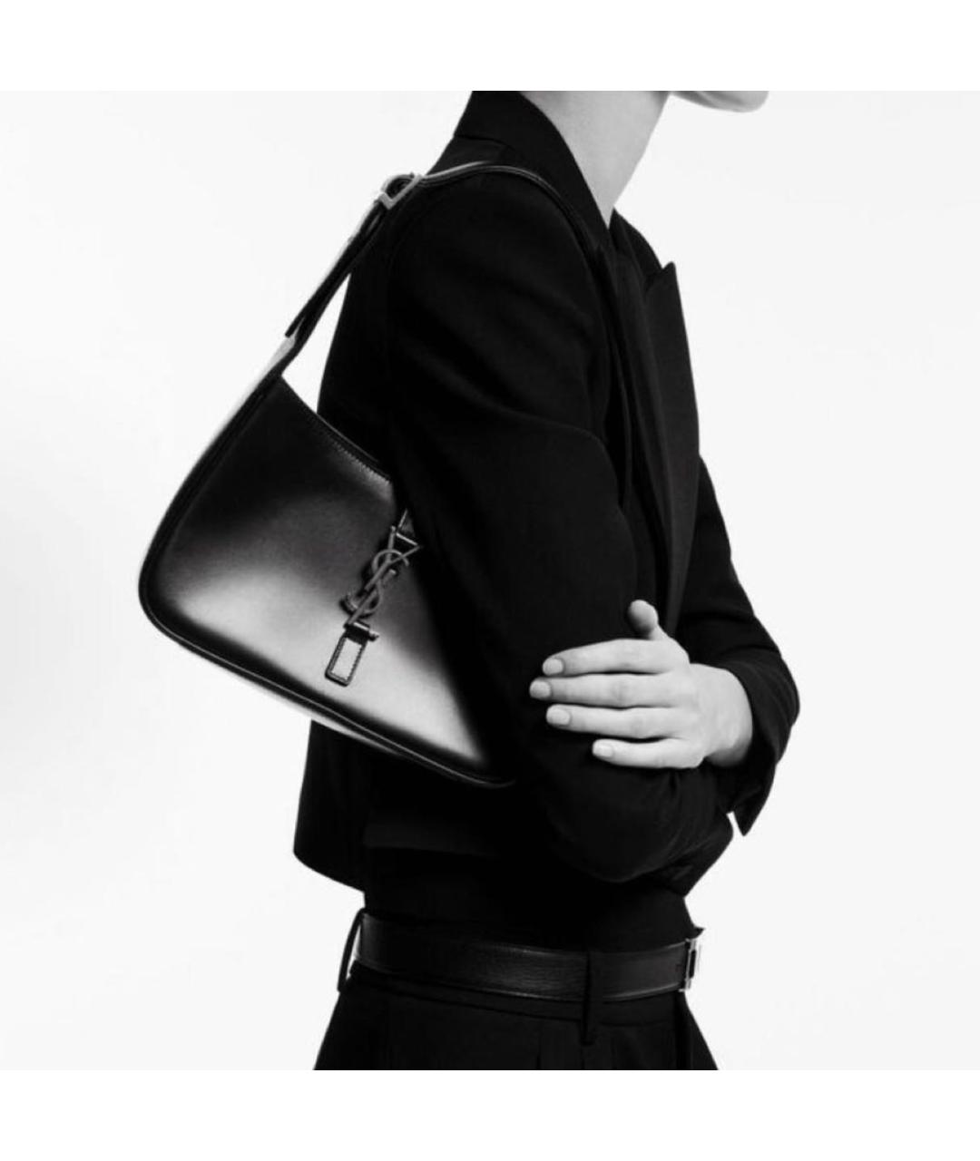 SAINT LAURENT Черная сумка с короткими ручками, фото 2